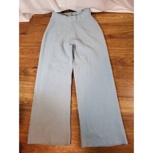 SKIMS Cozy Knit Teddy Wide Leg Pants Size M Light Blue